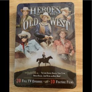New Sealed Hero’s of the Old West DVDs In a Tin